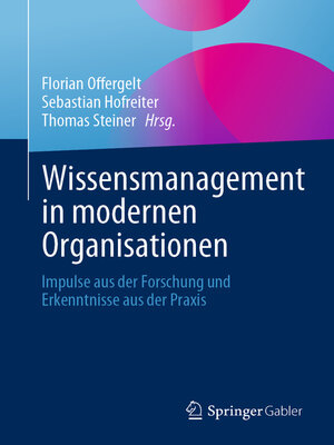 cover image of Wissensmanagement in modernen Organisationen